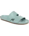 Franco Sarto Women's Britt Open Toe Slide Sandals In Sky Blue Leather