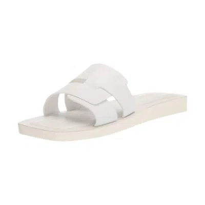 Franco Sarto Women's Caprislide Slide Sandal In White Leather
