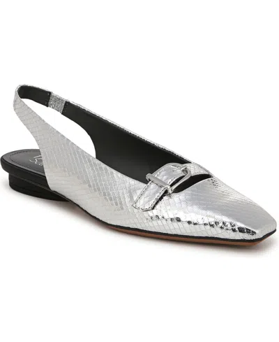 Franco Sarto A-emma Leather Mary Jane In Silver