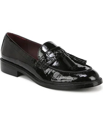 Franco Sarto Women's Carolyn Low Profile Tassel Loafers In Black