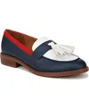 Franco Sarto Carolyn Low Tassel Loafer In Navy,white,red
