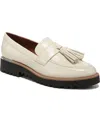 Franco Sarto Carolynn Tassel Loafer In Putty White Faux Patent
