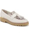 Franco Sarto Carolynn Tassel Loafer In Warm White Leather