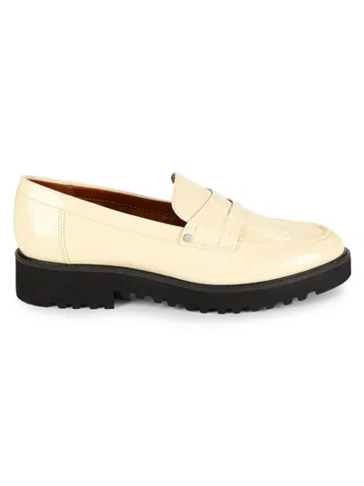 Franco Sarto Women's Cassandra Glossy Penny Loafers In Putty