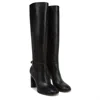 Franco Sarto Women's Cassie Leather  Boots In Black In Black