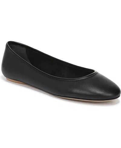 Franco Sarto Women's Christina Round Toe Ballerina/skimmer Shoes In Black