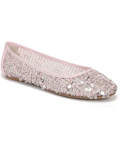 Franco Sarto Women's Christina Round Toe Ballerina/skimmer Shoes In Pink