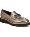 Franco Sarto Colette Bit Loafer In Pewter Metallic Faux Leather