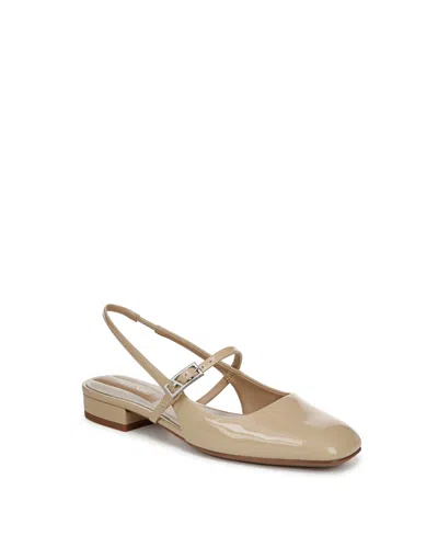 Franco Sarto Women's Destin Square Toe Mary Jane Slingback Flats In Brown