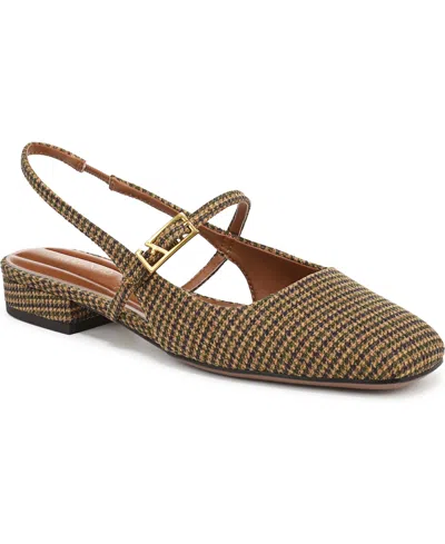 Franco Sarto Women's Destin Square Toe Mary Jane Slingback Flats