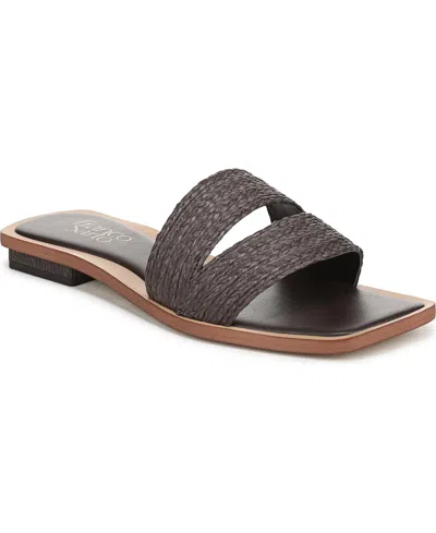 Franco Sarto Women's Emilana Open Toe Slide Sandals In Black