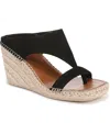 Franco Sarto Farren Espadrille Platform Wedge Sandal In Black