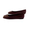 Franco Sarto Women's Flexa Amaya Ballet Flat In Berry Red Leather In Brown
