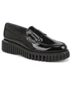 Franco Sarto Women's Flexa Roma Round Toe Lug Sole Loafers In Black