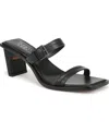 Franco Sarto Women's Frenza Open Square Toe Slide Dress Sandals In Black Leather