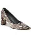 Franco Sarto Giovanna Womens Snake Print Manmade Pumps In Roccia Snake Faux Leather