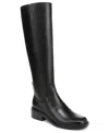 Franco Sarto Womens Gisella Round Toe Zip Tall Boots Regular Wide Calf In Black