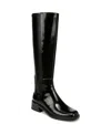 Franco Sarto Giselle Knee High Boot In Black Patent Leather,faux Leather