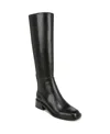 Franco Sarto Women's Giselle Wide Calf Square Toe Knee High Boots In Black Leather