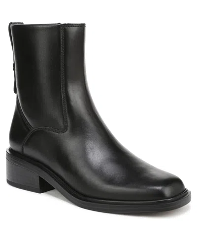 Franco Sarto Women's Gracely Block Heel Zip Short Boots In Black