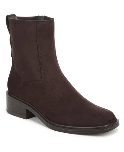 Franco Sarto Women's Gracely Block Heel Zip Short Boots In Brown