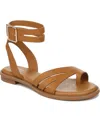 Franco Sarto L-greene Womens Strappy Synthetic Gladiator Sandals In Tan Leather
