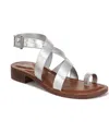 Franco Sarto Ina Toe Loop Sandal In Silver