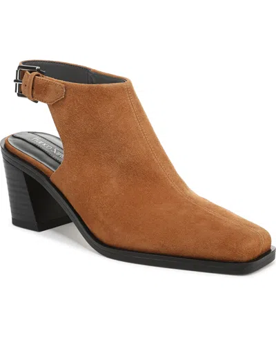 Franco Sarto Women's Isadora2 Square Toe Strappy Shooties In Brown