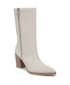 Franco Sarto Jaxon Pointed Toe Boot In Sea Salt Grey Suede