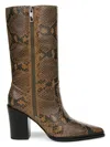 Franco Sarto Jaxon Pointed Toe Western Boots In Brown