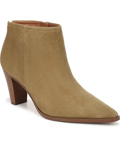 Franco Sarto Women's Josiah Pointed Toe Zip Short Boots In Brown