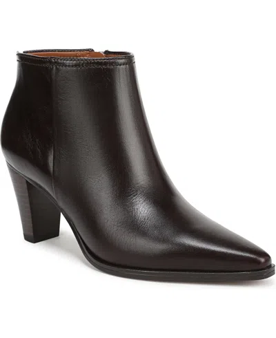 Franco Sarto Women's Josiah Pointed Toe Zip Short Boots In Brown