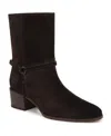 Franco Sarto Women's Kian Round Toe Pull On Short Boots In Black