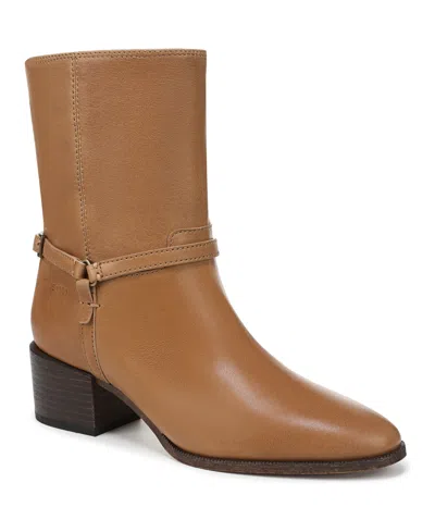 Franco Sarto Women's Kian Round Toe Pull On Short Boots In Brown