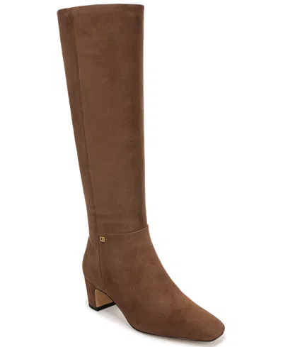 Franco Sarto Women's L-flexa Shara Square Toe Dress Boots In Brown