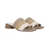 Franco Sarto Women's Loran Sandal In Multi Beige Raffia In Neutral