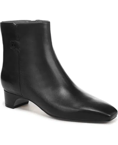 Franco Sarto Women's Luella Square Toe Zip Ankle Boots In Black