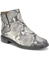 Franco Sarto Marcus Bootie In Grey Snake Print Leather