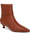 Franco Sarto Marnie Kitten Heel Bootie In Acorn Brown Leather