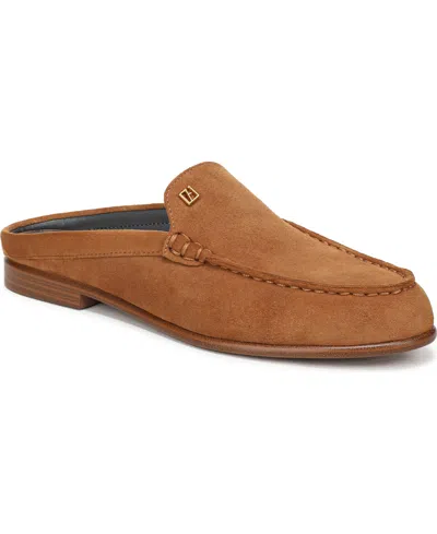Franco Sarto Women's Mavis Round Toe Flat Mules In Brown