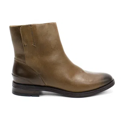 Franco Sarto Women's Mist Zip Up Ankle Boots In Olive Leather In Multi