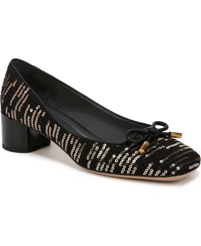 FRANCO SARTO WOMEN'S NATALIA BLOCK HEEL BALLET PUMPS