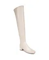 Franco Sarto Novara Over The Knee Boot In Chalk White Faux Leather