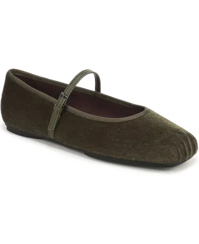 Franco Sarto Women's Oriel Square Toe Mary Jane Flats In Green