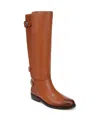 Franco Sarto Padova Knee High Boot In Tobacco Brown Leather