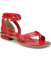 Franco Sarto Parker Sandal In Cherry Red Leather