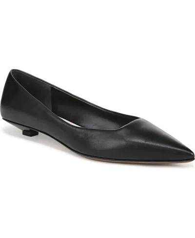 Franco Sarto Women's Prella Pointed Toe Pumps In Black Leather