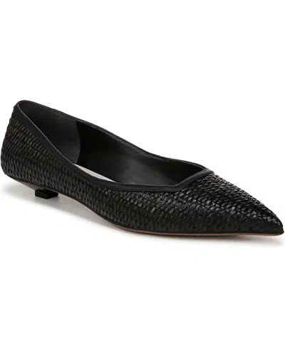 Franco Sarto Women's Prella Pointed Toe Pumps In Black Raffia
