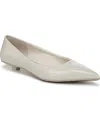 Franco Sarto Women's Prella Pointed Toe Pumps In White Faux Patent