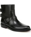 Franco Sarto Women's Prina Block Heel Moto Ankle Boots In Black Leather